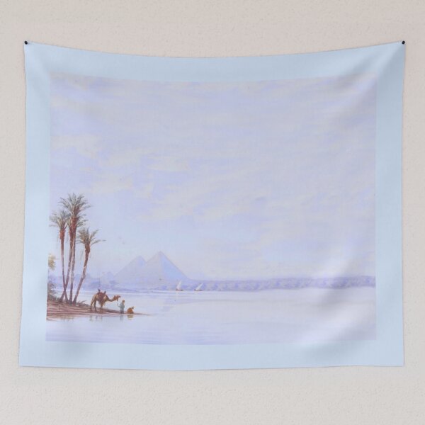 Item preview, Pyramids of Giza Egypt Vintage Watercolor designed and sold by WillowNox7.