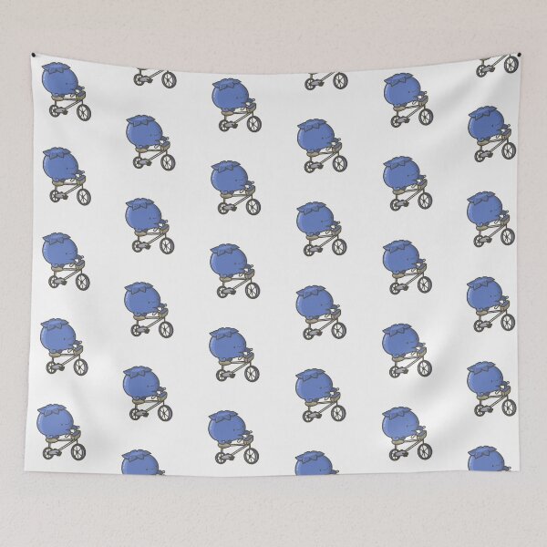 Item preview, A cute blueberry riding a bicycle funny designed and sold by lileeshop.