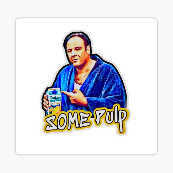 Vista previa del artículo con la obra «Tony Sorprano Un poco de Pulp Los Soprano», diseñado y vendido por HighStrangePop.