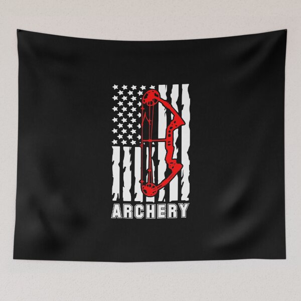 Item preview, Archery USA Flag Bow Archer Bowman Archery Coach Player designed and sold by farhanhafeez.