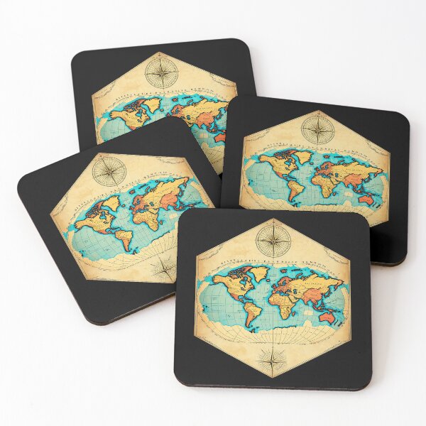 Item preview, Retro World Map designed and sold by AbsoluteA.