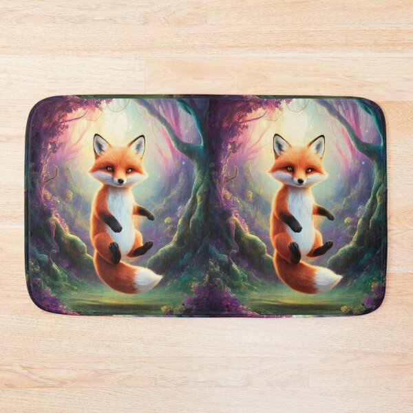 Item preview, Whimsical Fox. Fantasy cute fox, magical forest, enchanting woodland, vintage fox designed and sold by FoxVibes.