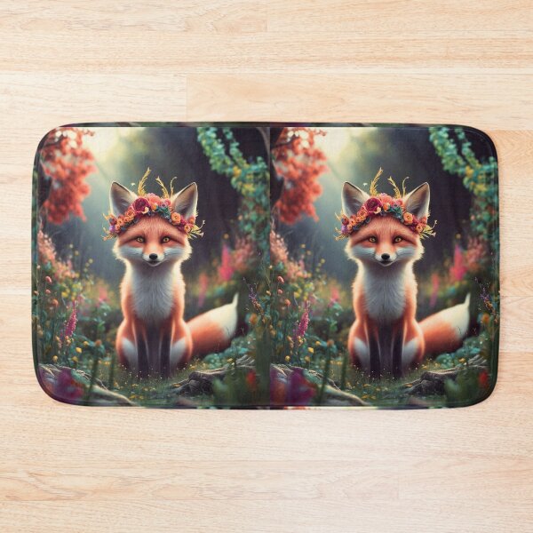 Item preview, Whimsical Fox. Fantasy cute fox, magical forest, enchanting woodland, vintage fox designed and sold by FoxVibes.