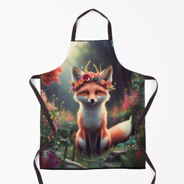 Item preview, Whimsical Fox. Fantasy cute fox, magical forest, enchanting woodland, vintage fox designed and sold by FoxVibes.