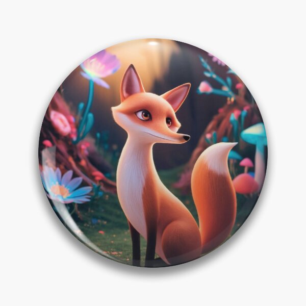 Item preview, Whimsical Fox. Fantasy cute fox, magical forest, enchanting woodland, vintage fox designed and sold by FoxVibes.