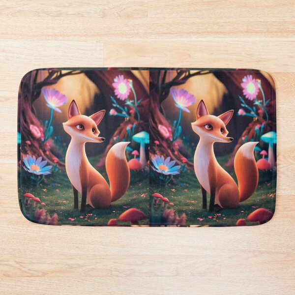 Item preview, Whimsical Fox. Fantasy cute fox, magical forest, enchanting woodland, vintage fox designed and sold by FoxVibes.