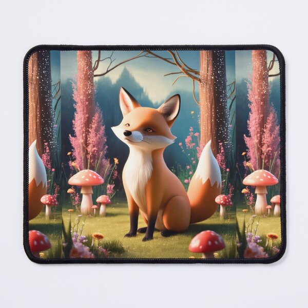 Item preview, Whimsical Fox. Fantasy cute fox, magical forest, enchanting woodland, vintage fox designed and sold by FoxVibes.