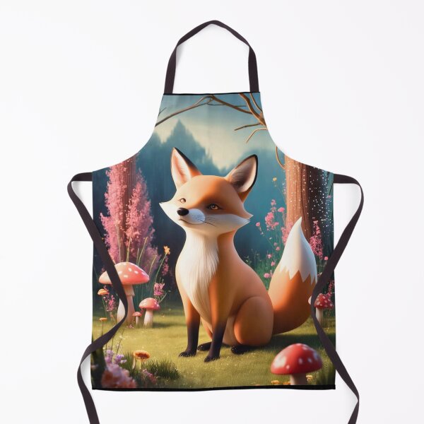 Item preview, Whimsical Fox. Fantasy cute fox, magical forest, enchanting woodland, vintage fox designed and sold by FoxVibes.