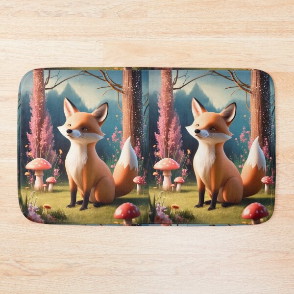 Item preview, Whimsical Fox. Fantasy cute fox, magical forest, enchanting woodland, vintage fox designed and sold by FoxVibes.