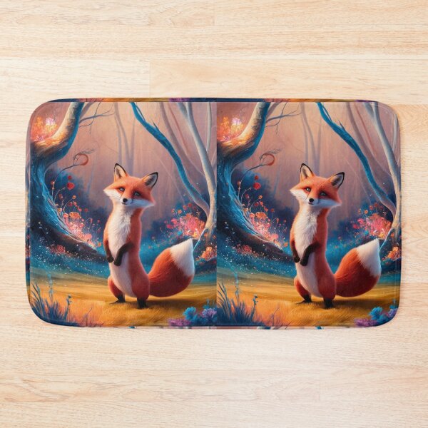 Item preview, Whimsical Fox. Fantasy cute fox, magical forest, enchanting woodland, vintage fox designed and sold by FoxVibes.