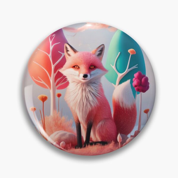 Item preview, Whimsical Fox. Fantasy cute fox, magical forest, enchanting woodland, vintage fox designed and sold by FoxVibes.
