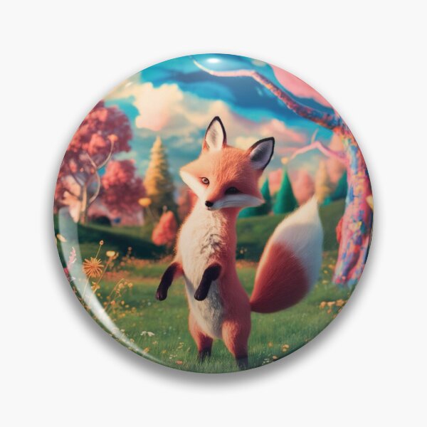 Item preview, Whimsical Fox. Fantasy cute fox, magical forest, enchanting woodland, vintage fox designed and sold by FoxVibes.