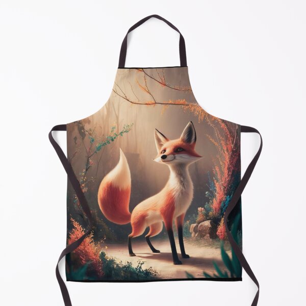 Item preview, Whimsical Fox. Fantasy cute fox, magical forest, enchanting woodland, vintage fox designed and sold by FoxVibes.