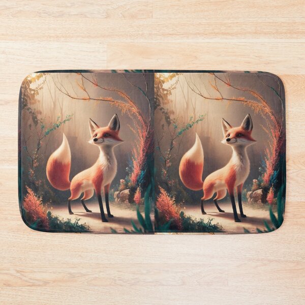 Item preview, Whimsical Fox. Fantasy cute fox, magical forest, enchanting woodland, vintage fox designed and sold by FoxVibes.