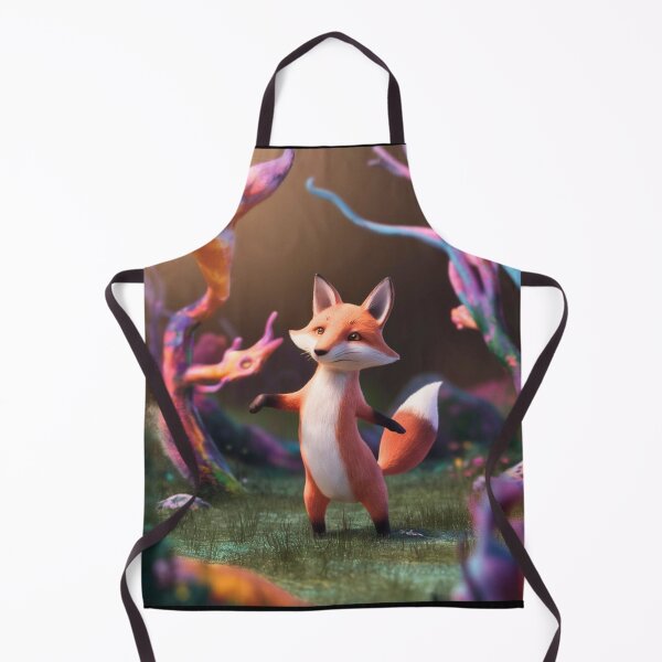 Item preview, Whimsical Fox. Fantasy cute fox, magical forest, enchanting woodland, vintage fox designed and sold by FoxVibes.