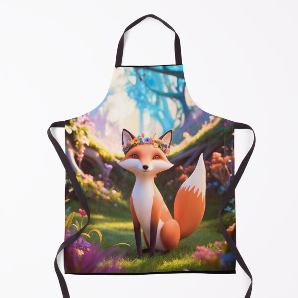 Item preview, Whimsical Fox. Fantasy cute fox, magical forest, enchanting woodland, vintage fox designed and sold by FoxVibes.