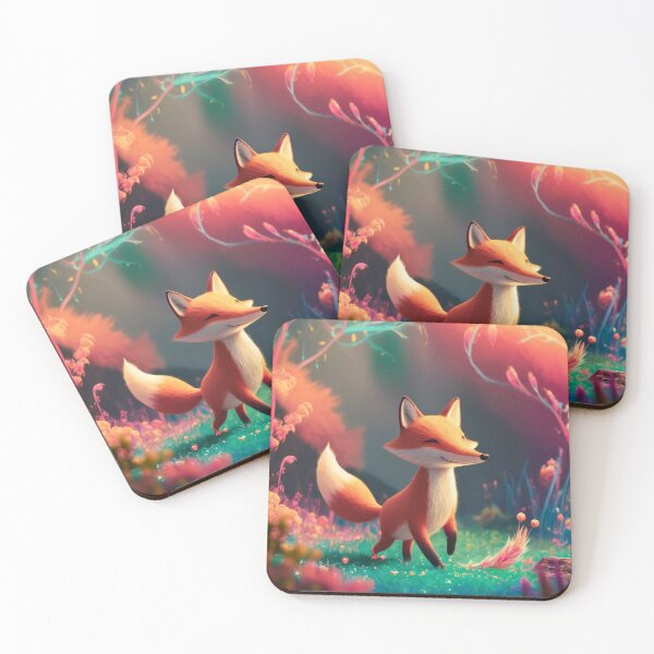Item preview, Whimsical Fox. Fantasy cute fox, magical forest, enchanting woodland, vintage fox designed and sold by FoxVibes.