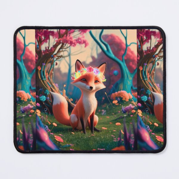 Item preview, Whimsical Fox. Fantasy cute fox, magical forest, enchanting woodland, vintage fox designed and sold by FoxVibes.