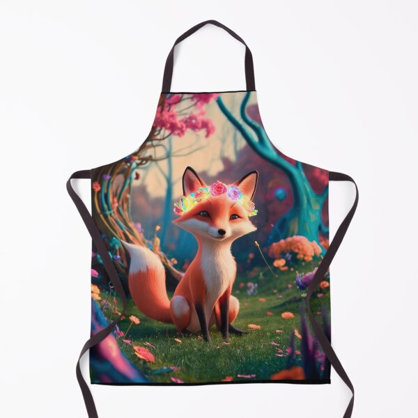 Item preview, Whimsical Fox. Fantasy cute fox, magical forest, enchanting woodland, vintage fox designed and sold by FoxVibes.