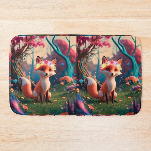 Item preview, Whimsical Fox. Fantasy cute fox, magical forest, enchanting woodland, vintage fox designed and sold by FoxVibes.