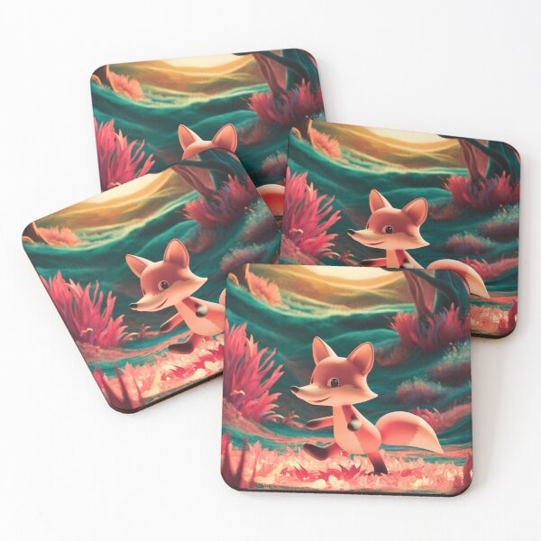 Item preview, Whimsical Fox. Fantasy cute fox, magical forest, enchanting woodland, vintage fox designed and sold by FoxVibes.