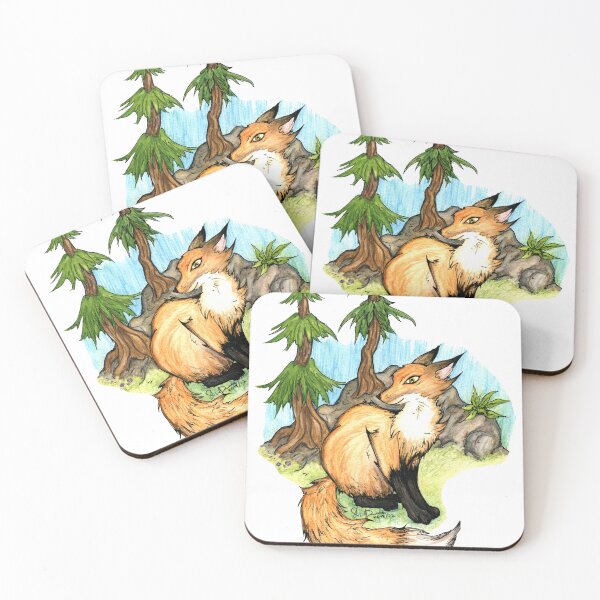 Item preview, Forest Fox Watercolor Art designed and sold by DarenHaze.