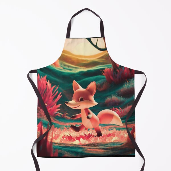Item preview, Whimsical Fox. Fantasy cute fox, magical forest, enchanting woodland, vintage fox designed and sold by FoxVibes.
