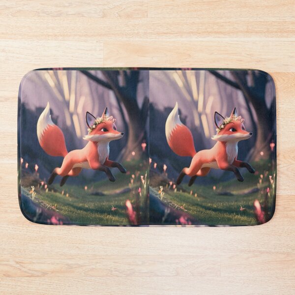 Item preview, Whimsical Fox. Fantasy cute fox, magical forest, enchanting woodland, vintage fox designed and sold by FoxVibes.