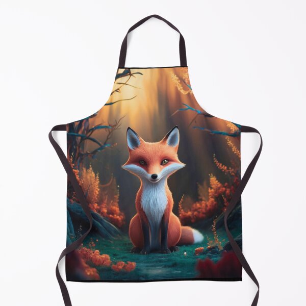 Item preview, Whimsical Fox. Fantasy cute fox, magical forest, enchanting woodland, vintage fox designed and sold by FoxVibes.