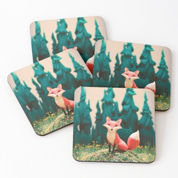 Item preview, Whimsical Fox. Fantasy cute fox, magical forest, enchanting woodland, vintage fox designed and sold by FoxVibes.