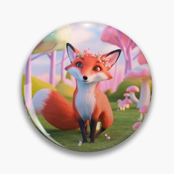 Item preview, Whimsical Fox. Fantasy cute fox, magical forest, enchanting woodland, vintage fox designed and sold by FoxVibes.
