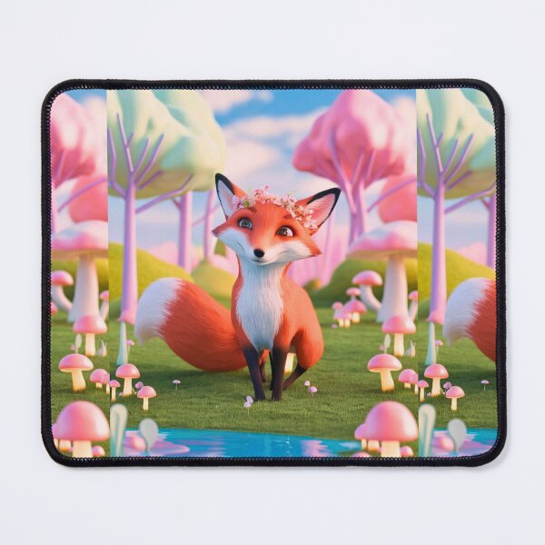 Item preview, Whimsical Fox. Fantasy cute fox, magical forest, enchanting woodland, vintage fox designed and sold by FoxVibes.