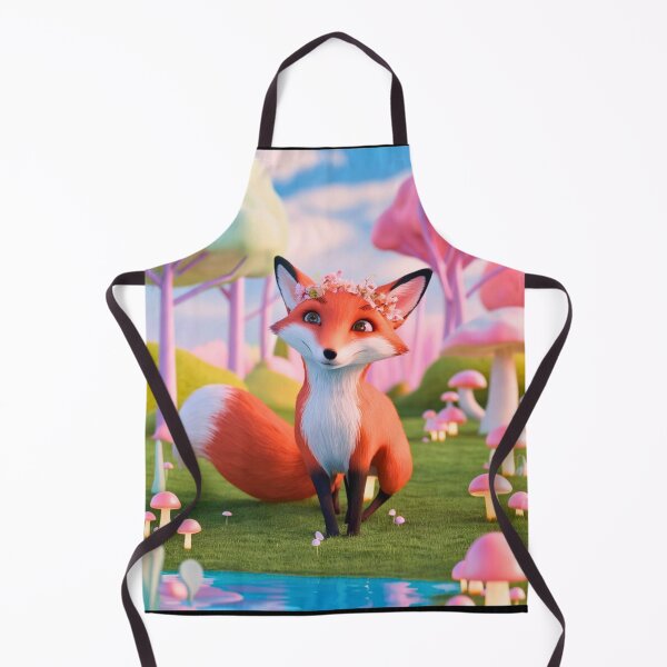 Item preview, Whimsical Fox. Fantasy cute fox, magical forest, enchanting woodland, vintage fox designed and sold by FoxVibes.