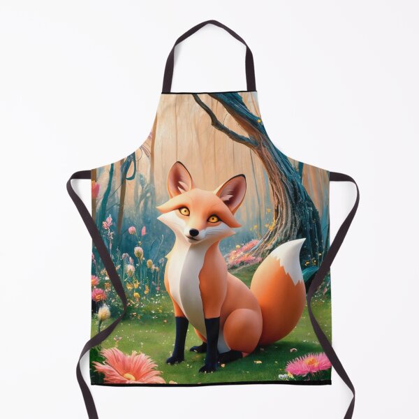 Item preview, Whimsical Fox. Fantasy cute fox, magical forest, enchanting woodland, vintage fox designed and sold by FoxVibes.