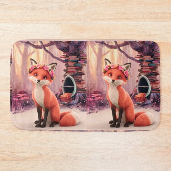 Item preview, Whimsical Fox. Fantasy cute fox, magical forest, enchanting woodland, vintage fox designed and sold by FoxVibes.