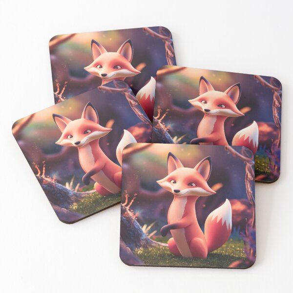 Item preview, Whimsical Fox. Fantasy cute fox, magical forest, enchanting woodland, vintage fox designed and sold by FoxVibes.