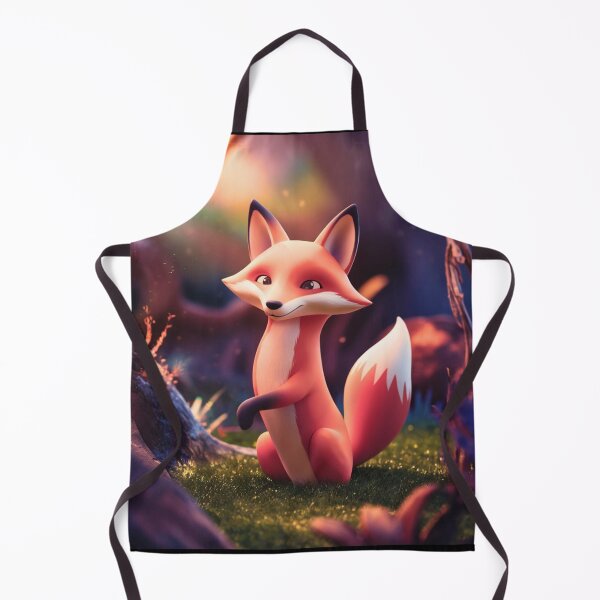 Item preview, Whimsical Fox. Fantasy cute fox, magical forest, enchanting woodland, vintage fox designed and sold by FoxVibes.