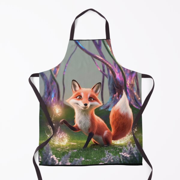 Item preview, Whimsical Fox. Fantasy cute fox, magical forest, enchanting woodland, vintage fox designed and sold by FoxVibes.