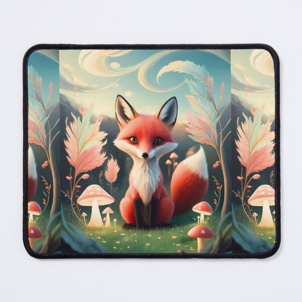 Item preview, Whimsical Fox. Fantasy cute fox, magical forest, enchanting woodland, vintage fox designed and sold by FoxVibes.