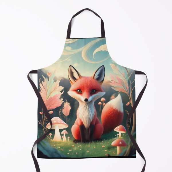 Item preview, Whimsical Fox. Fantasy cute fox, magical forest, enchanting woodland, vintage fox designed and sold by FoxVibes.