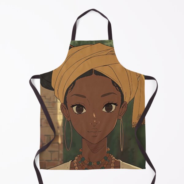 Item preview, Beninese woman | Anime style designed and sold by ComicsFactory.