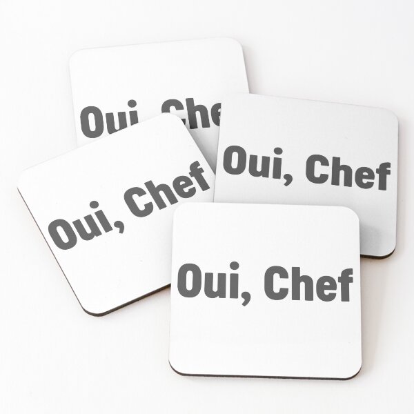 Item preview, Oui, Chef French Yes Chef Waiter Cook Baker Cooking Staff designed and sold by farhanhafeez.
