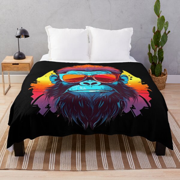 Item preview, Summer Vacation Cartoon Cool Gangsta Gorilla Wearing Sunglasses designed and sold by Leonardo Palumbo.