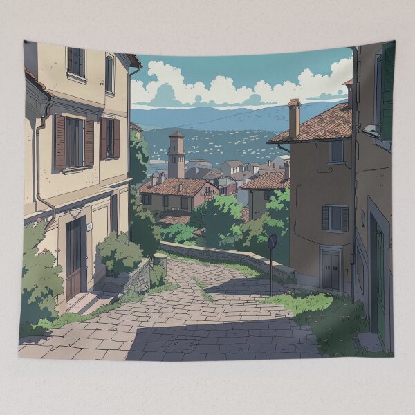 Item preview, Bergamo, city | Anime style designed and sold by ComicsFactory.
