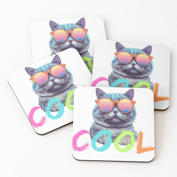 Item preview, Cool cat with glasses designed and sold by Randomnessy.