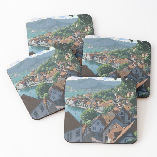 Item preview, Bergen, city  | Anime style designed and sold by ComicsFactory.