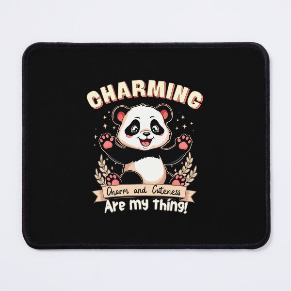 Item preview, charming panda, charm and cuteness are my thing designed and sold by antcpjr682.