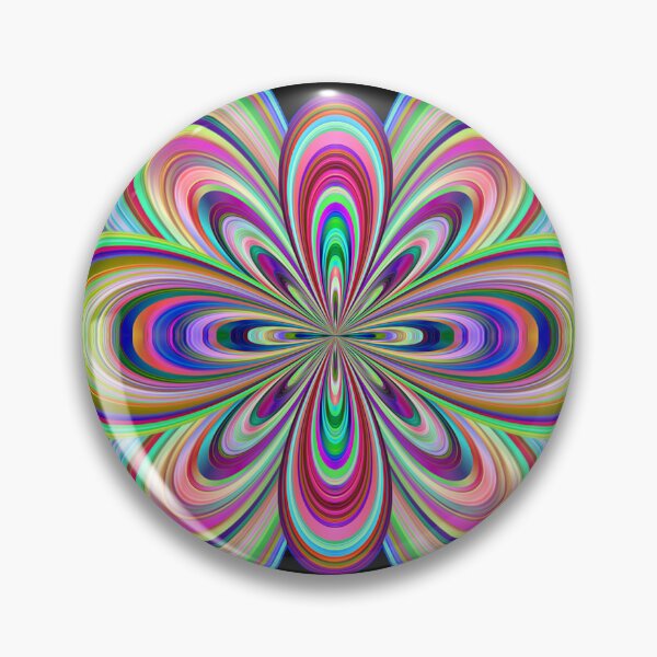 Aperçu de l'œuvre fleur arc-en-ciel abstraite colorée créée et vendue par chambergambit.