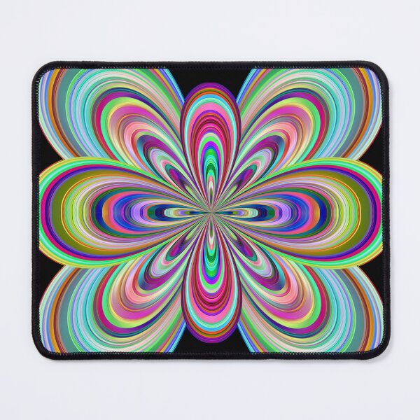 Item preview, colorful abstract rainbow flower designed and sold by chambergambit.
