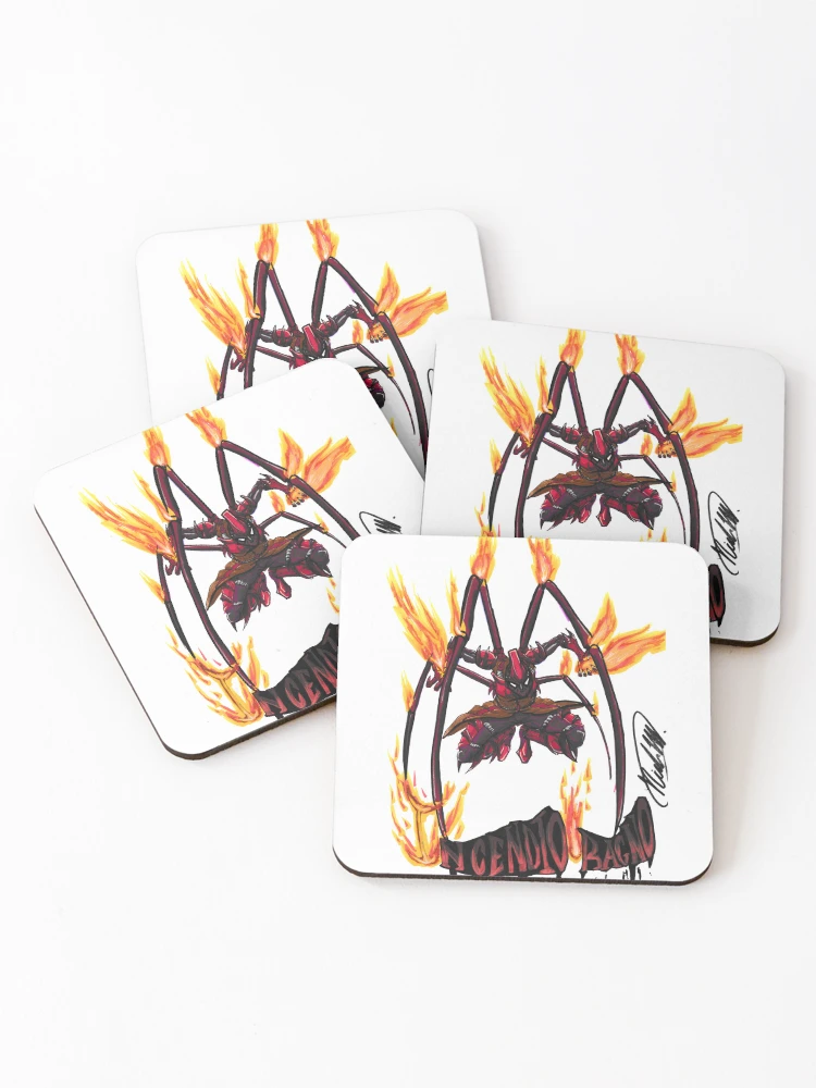 Thumbnail 1 of 5, Coasters (Set of 4), Incendio-Ragno designed and sold by NickMComics.